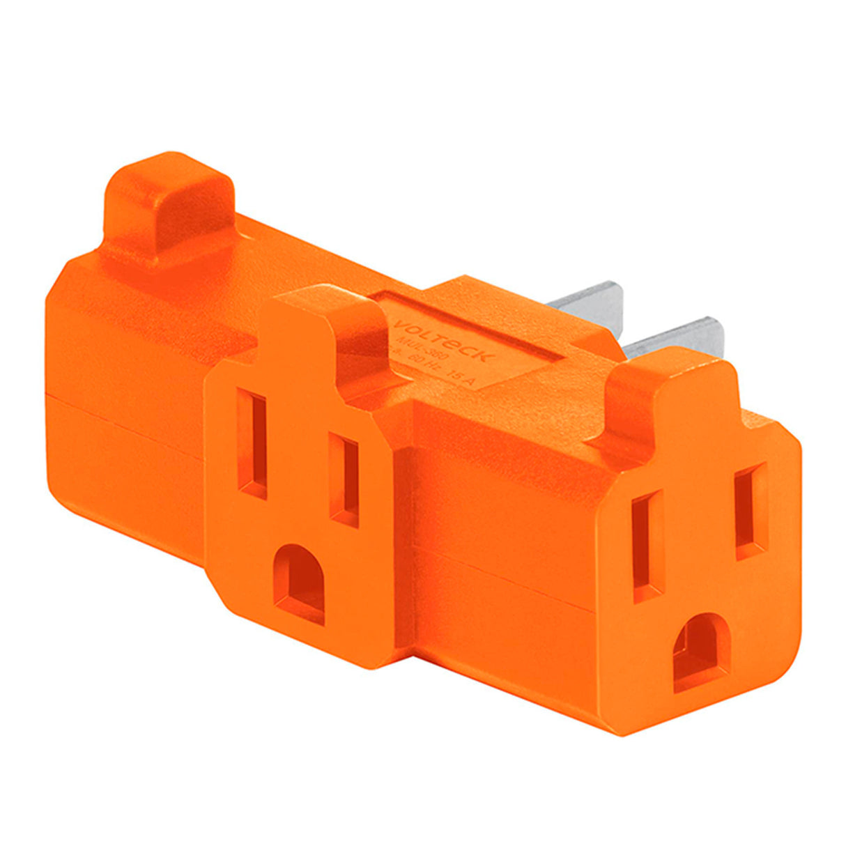 MULTICONTACTO TRIPLE TIPO "T" 2P+T 15A/127V. REFORZADO NARANJA MUL-360 46804 TRUPER