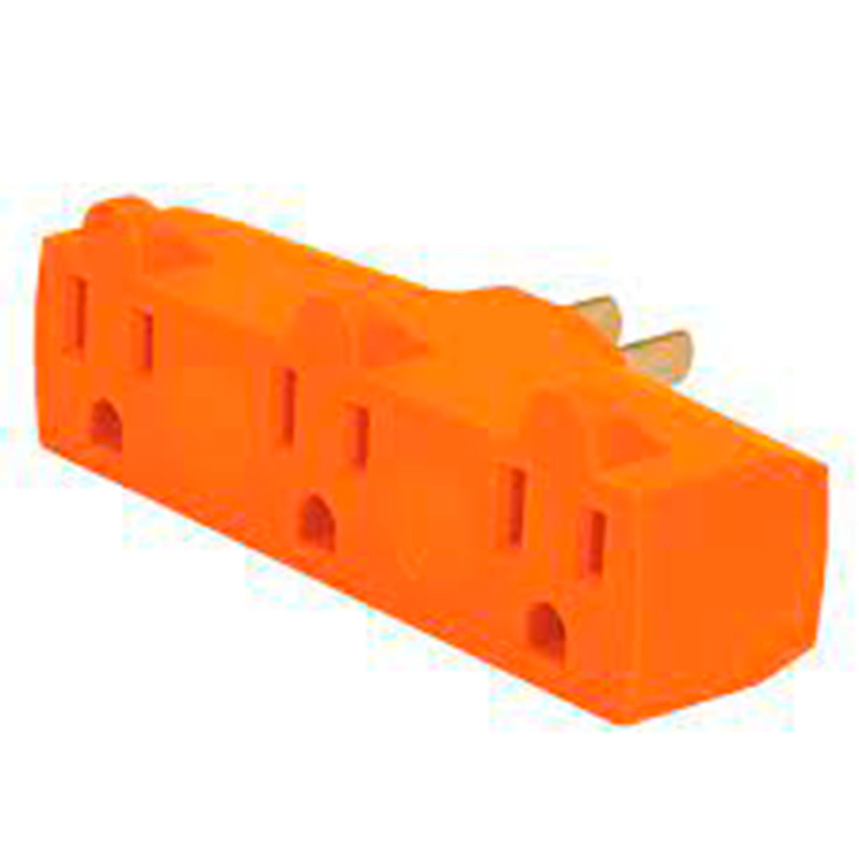 MULTICONTACTO TRIPLE TIPO "Y" 2P+T 15A/127V. REFORZADO NARANJA MUL-380 46805 TRUPER