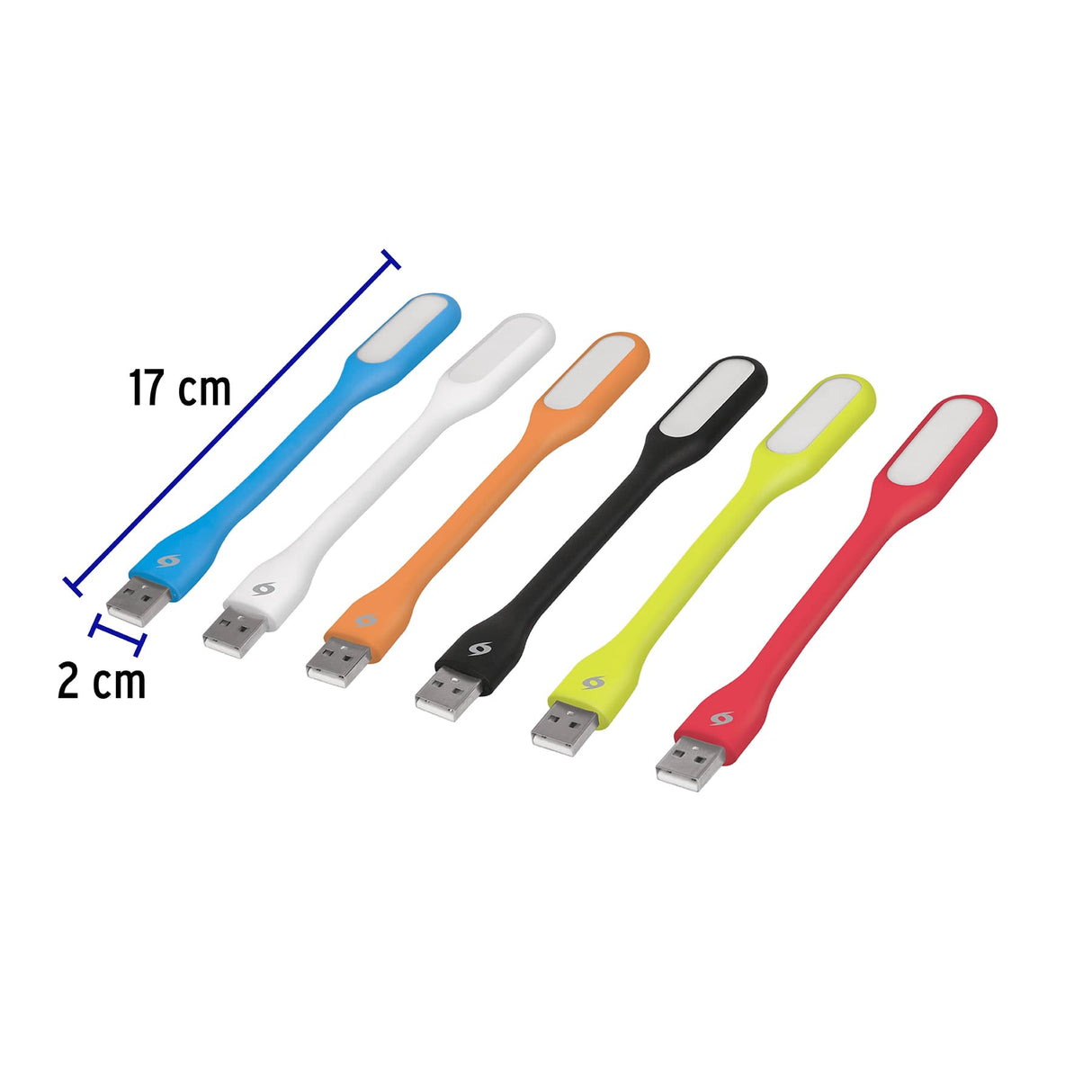 MINI-LAMPARA FLEXIBLE 5 LEDS. USB LUZ-USB 46865 VOLTECK ***COLORES HAE***