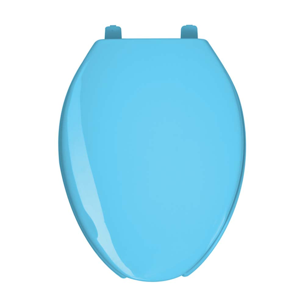 ASIENTO ALARGADO PARA WC ABIERTO AZUL FOSET AQUA