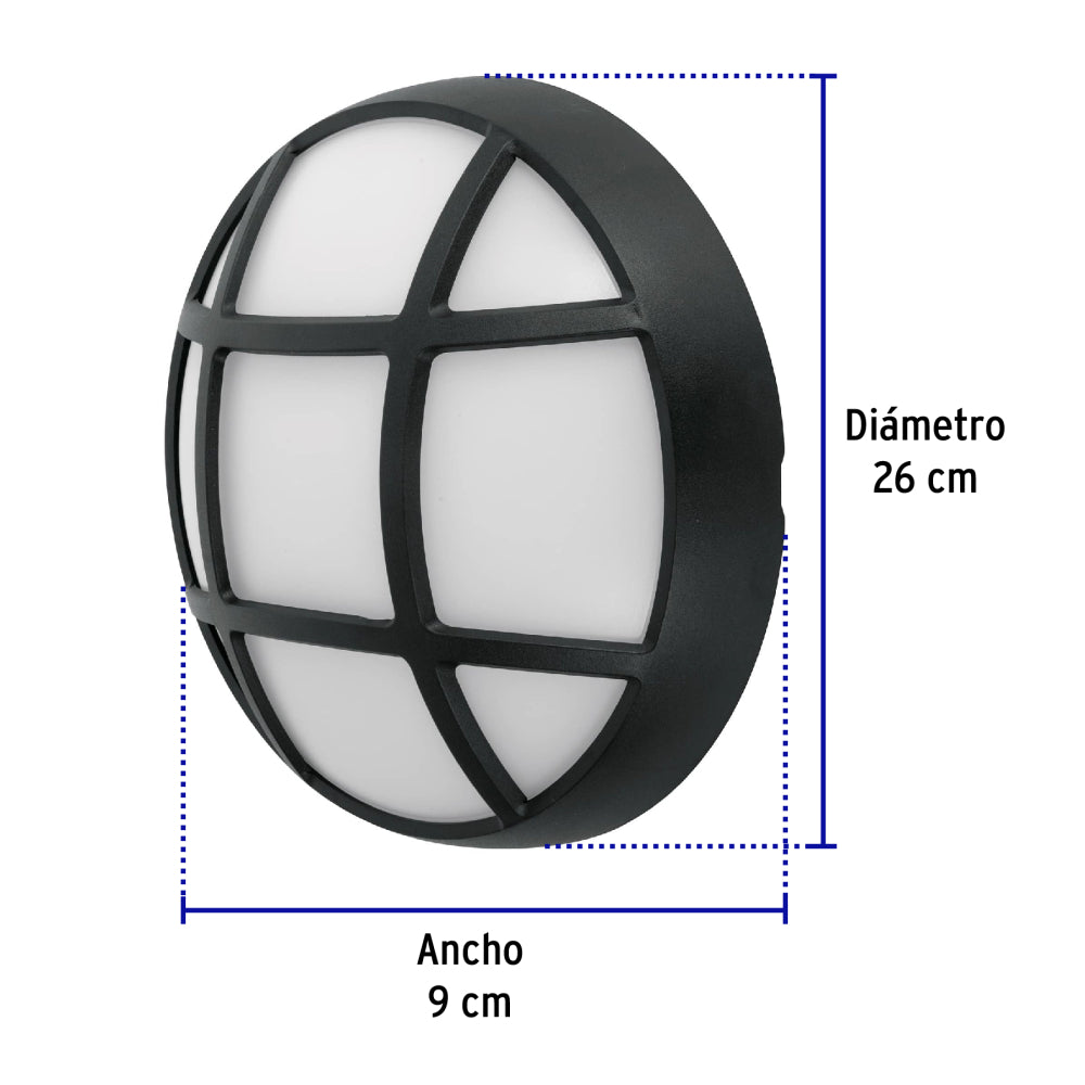 ARBOTANTE DECORATIVO LED 14W/127V. 6500K LUZ DE DIA ARB-205L 47099 TRUPER ***HAE2025***