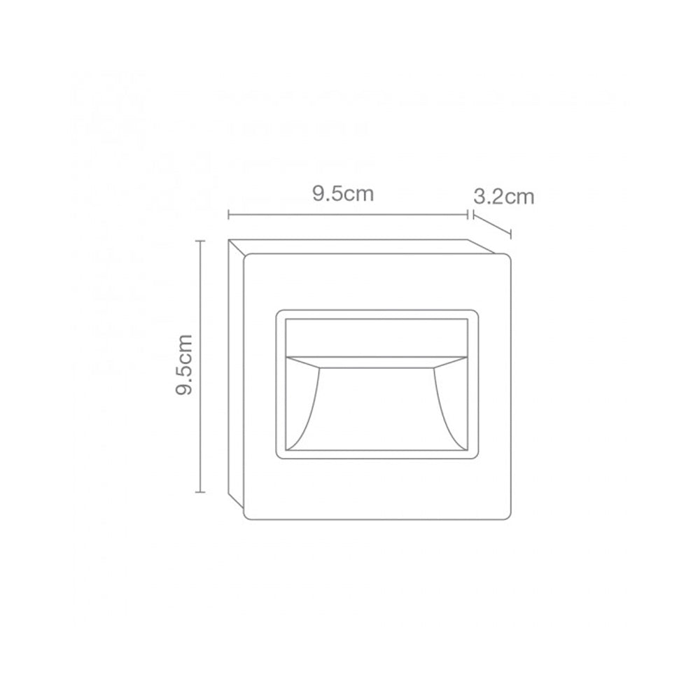 LUMINARIA LED DE CORTESIA CALUX 1.2W 100-240V 3000K 25LM IP23 ACABADO GRIS INTERIOR 4720-LED