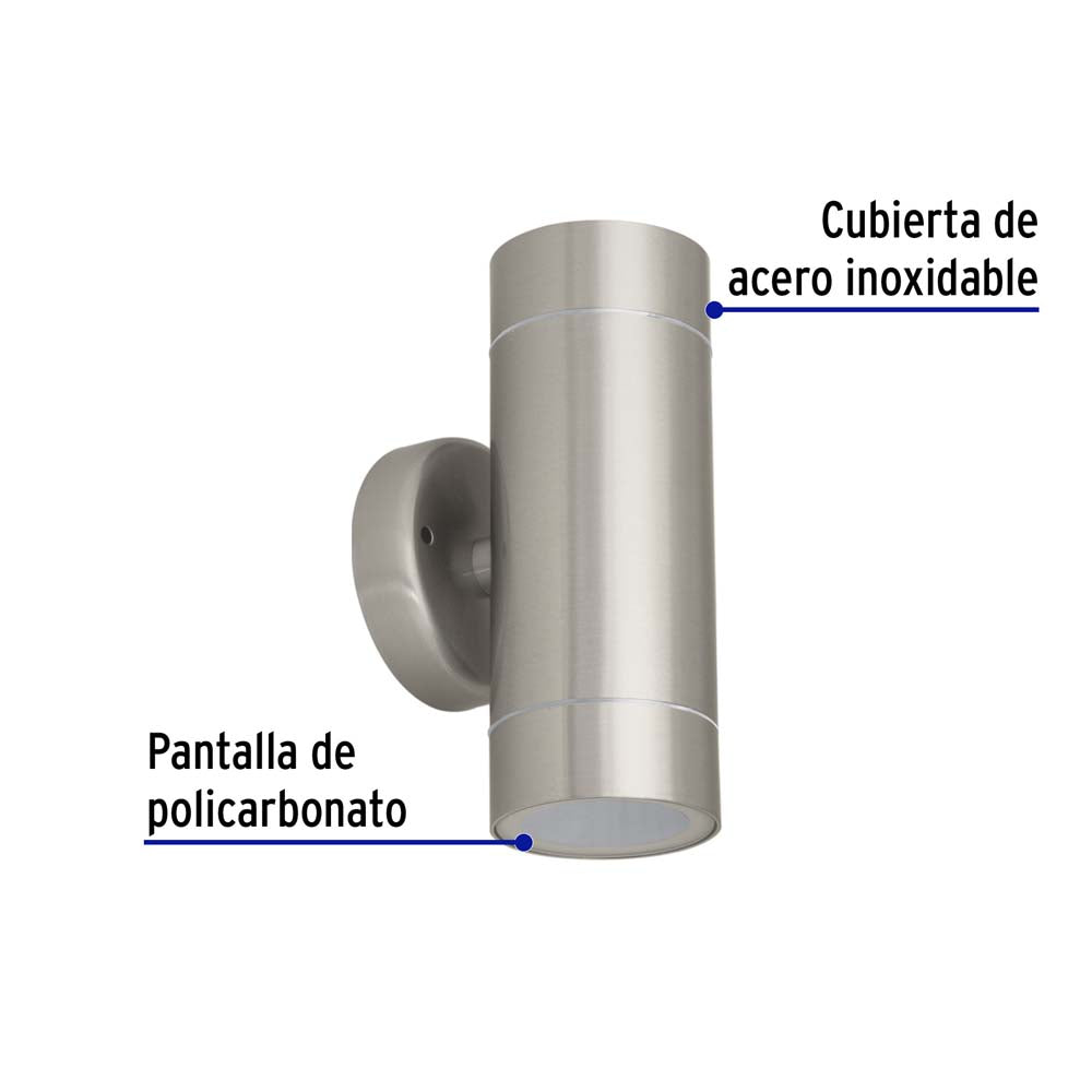 ARBOTANTE DECORATIVO 2 SPOTS ACENTO 50W/127V. SATIN ARB-201S 47391 TRUPER