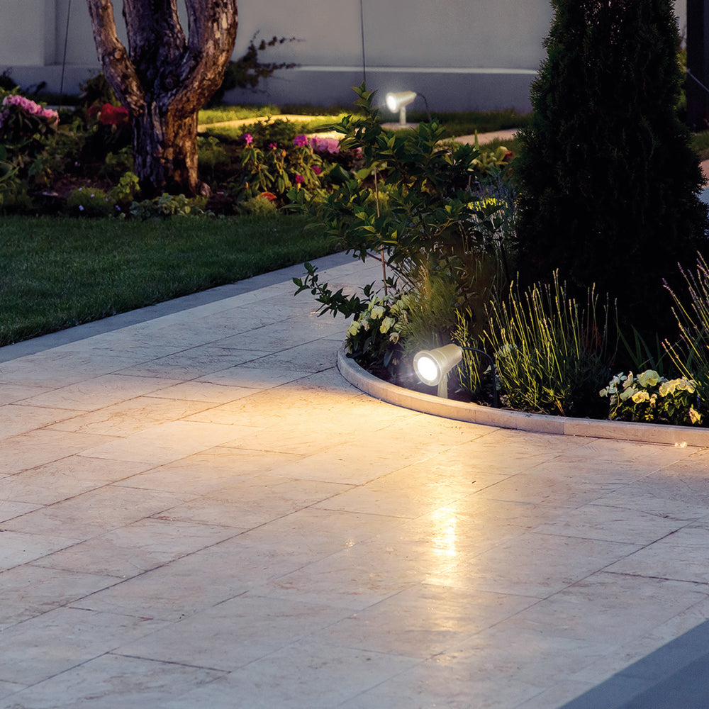 LUMINARIO SPOT PARA PISO 50W/127V. SOBREPONER MR-16 SOB-701S 47393 TRUPER