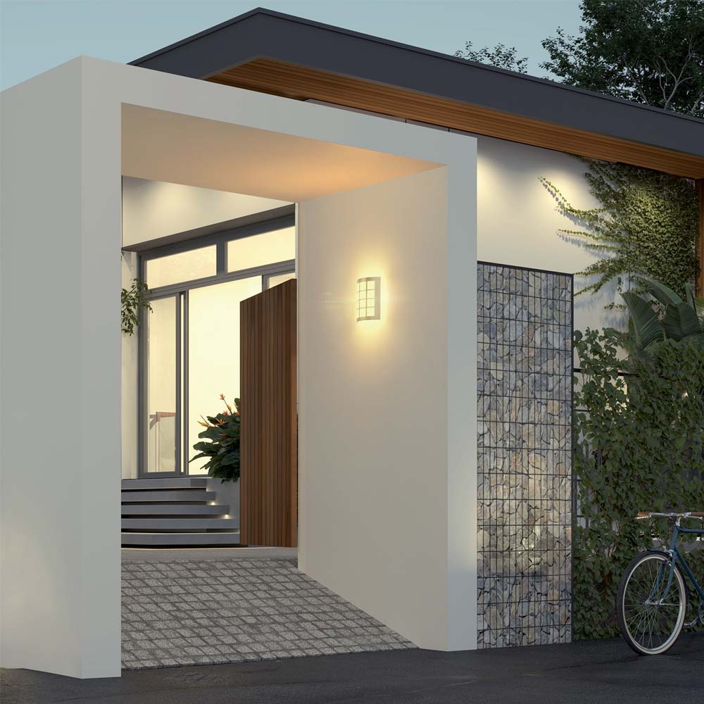 ARBOTANTE DECORATIVO LED 15W/127V. ENC. INST. 3000K. LUZ CALIDA ACERO INOX. ARB-003L 48011 TRUPER