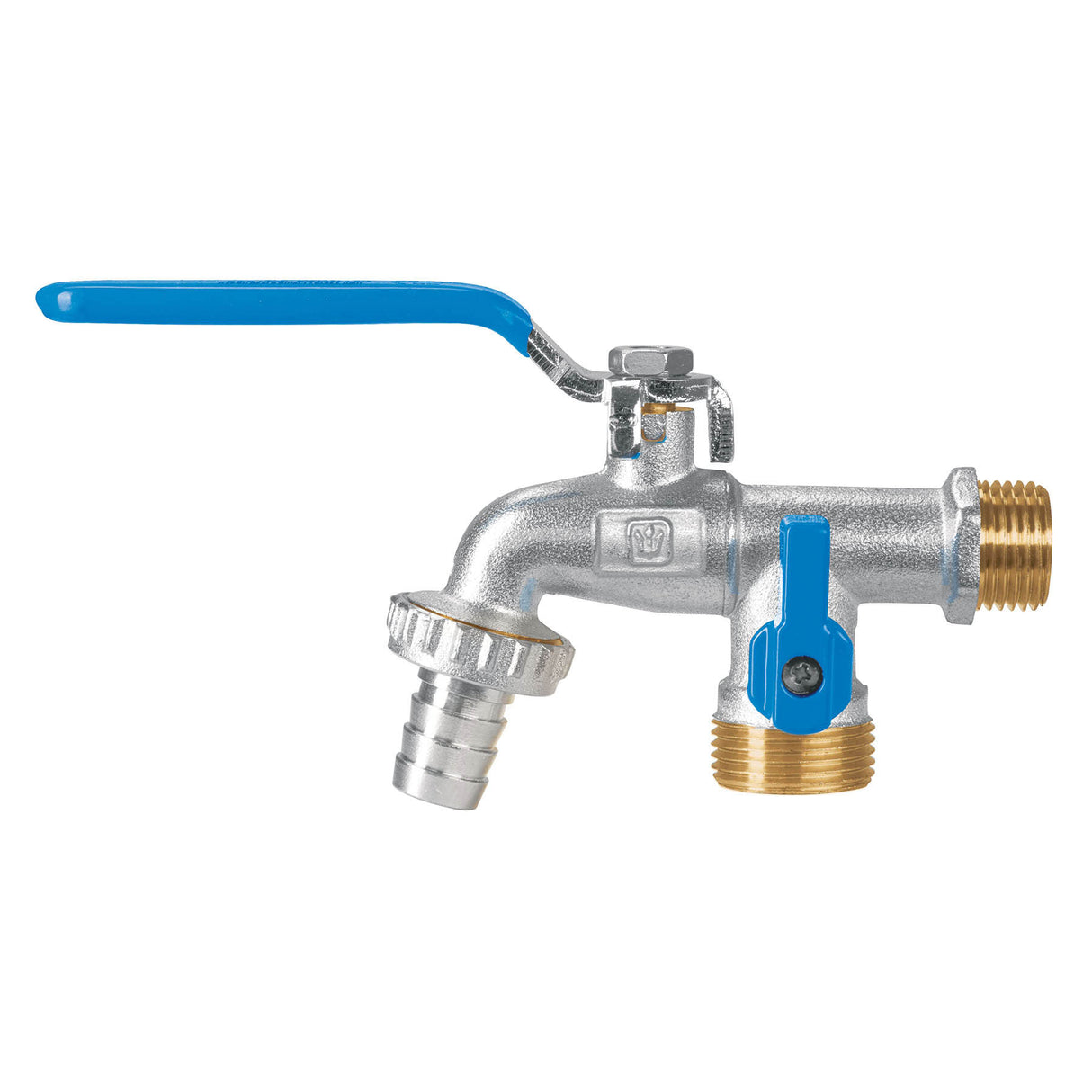 LLAVE DE ESFERA DOBLE SALIDA 1/2' DE LATON FOSET