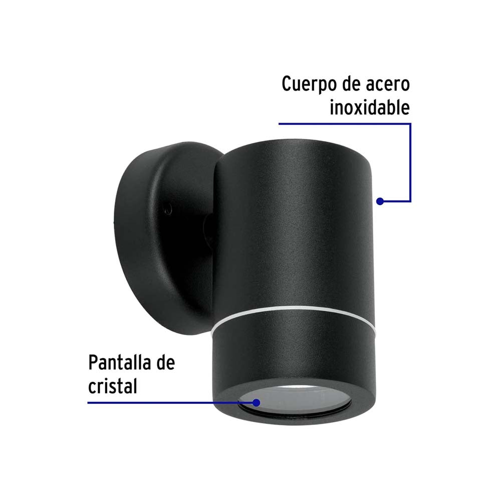 ARBOTANTE DECORATIVO ACENTO 1 SPOT 50W/127V. NEGRO MR-16 ARB-203S 48143 TRUPER