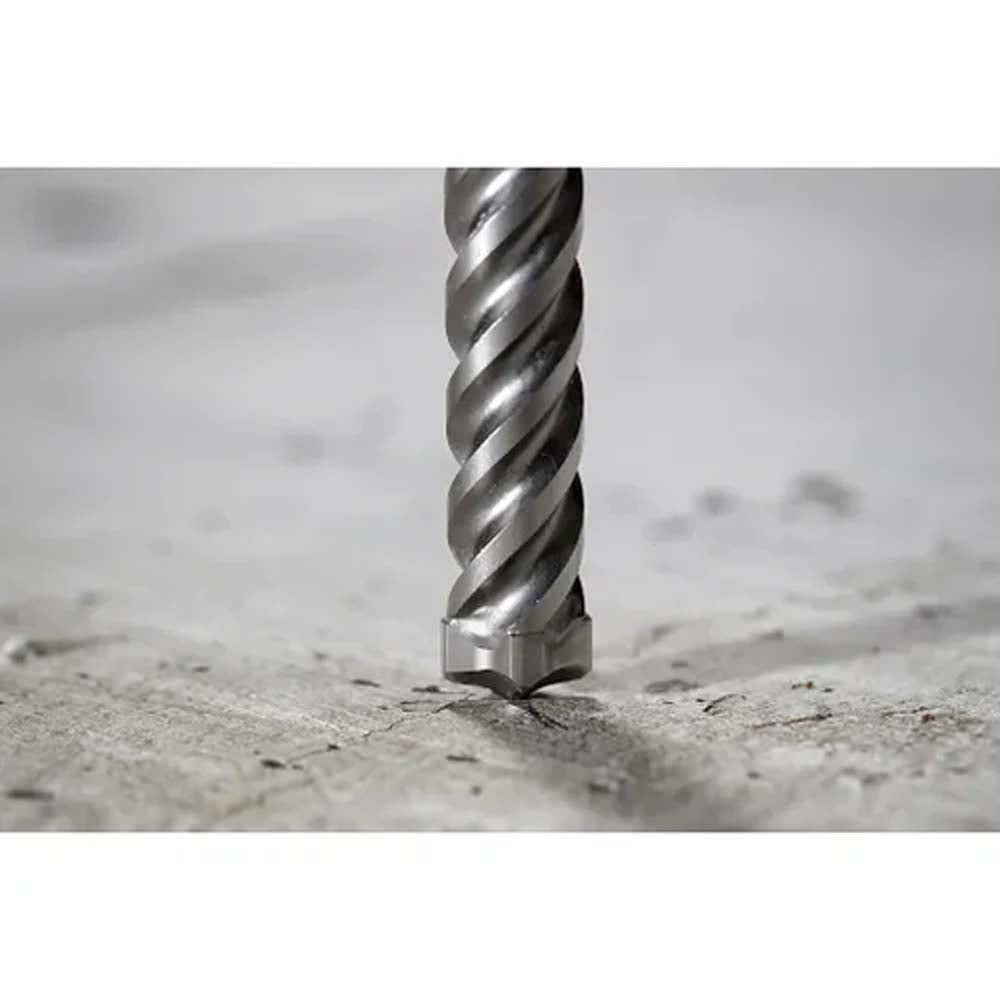 BROCA PARA CONCRETO Y ACERO (SOLO VARILLA) CON PUNTA DE CARBURO 4 CUCHILLAS 1/2" X 18" MILWAUKEE