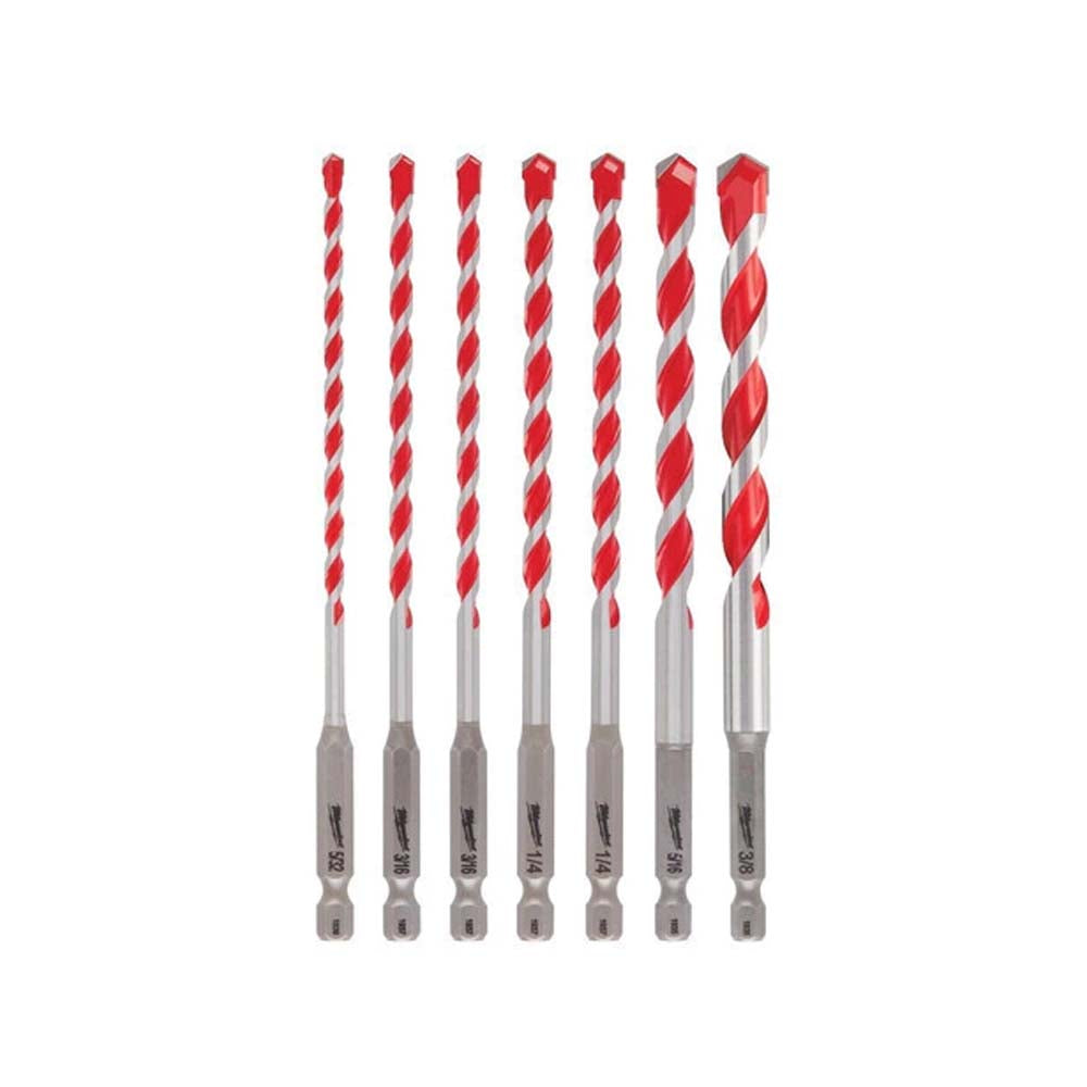 JUEGO DE 7 PZAS BROCAS PARA CONRETO MILWAUKEE 48-20-9052