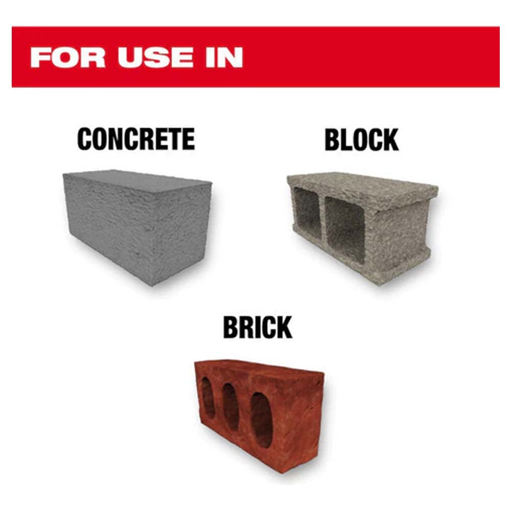 JUEGO DE 7 PZAS BROCAS PARA CONRETO MILWAUKEE 48-20-9052