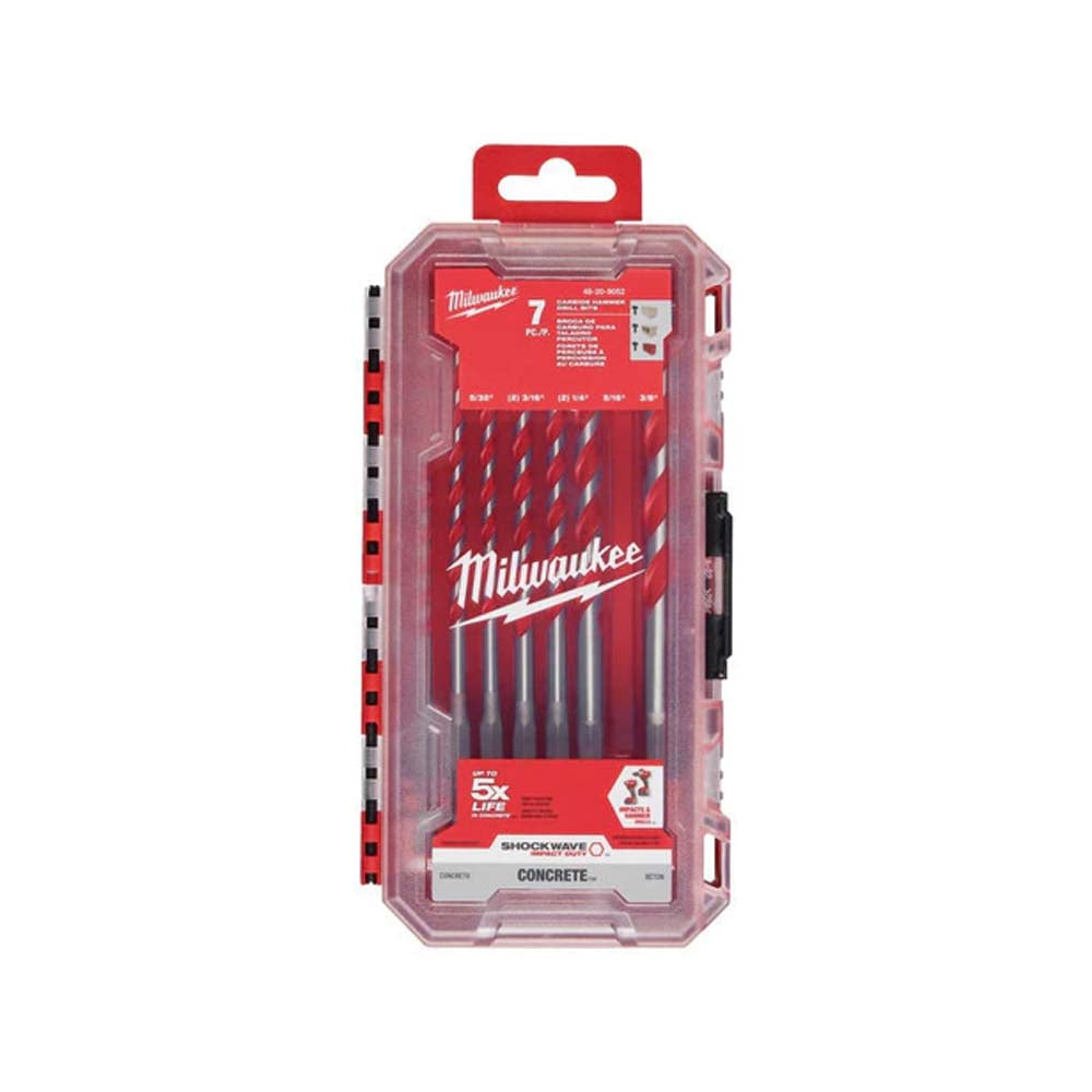 JUEGO DE 7 PZAS BROCAS PARA CONRETO MILWAUKEE 48-20-9052