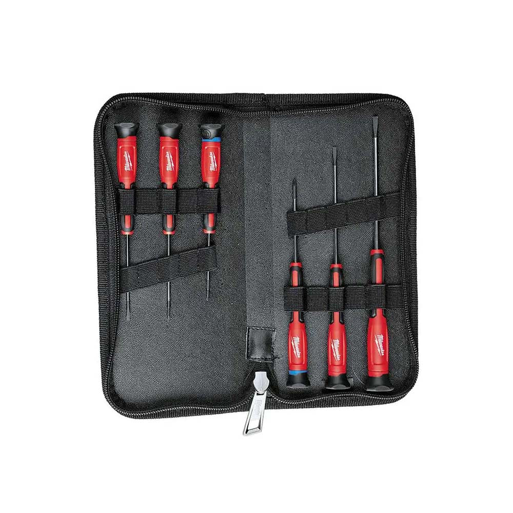 KIT DESATORNILLADORES DE PRECISION **6 PIEZAS** MILWAUKEE