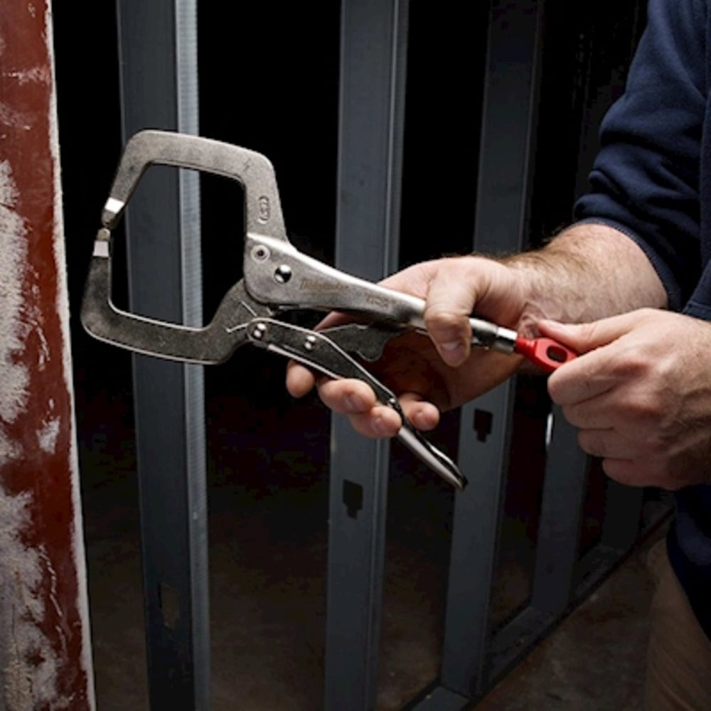 PINZAS DE PRESION EN "C" CON MORDAZAS GIRATORIAS TORQUE LOCK 6" MILWAUKEE *** OFRECER PC6 ***