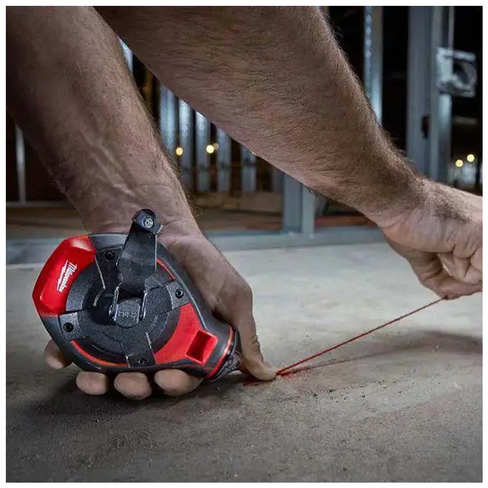 CARRETE TIZALINEA LINEA GRUESA 100" C/TINTA AZUL MILWAUKEE