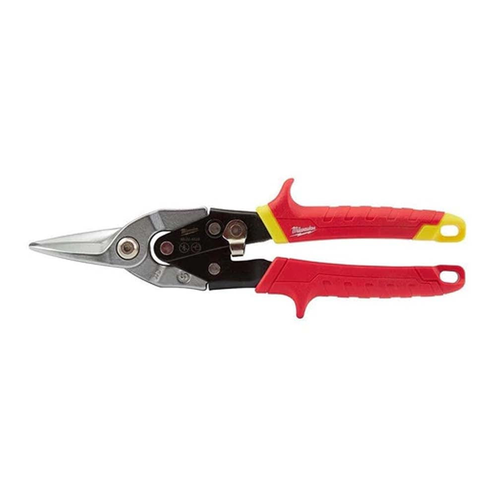 TIJERAS DE CORTE TIPO AVIADOR CORTE RECTO ACERO MILWAUKEE