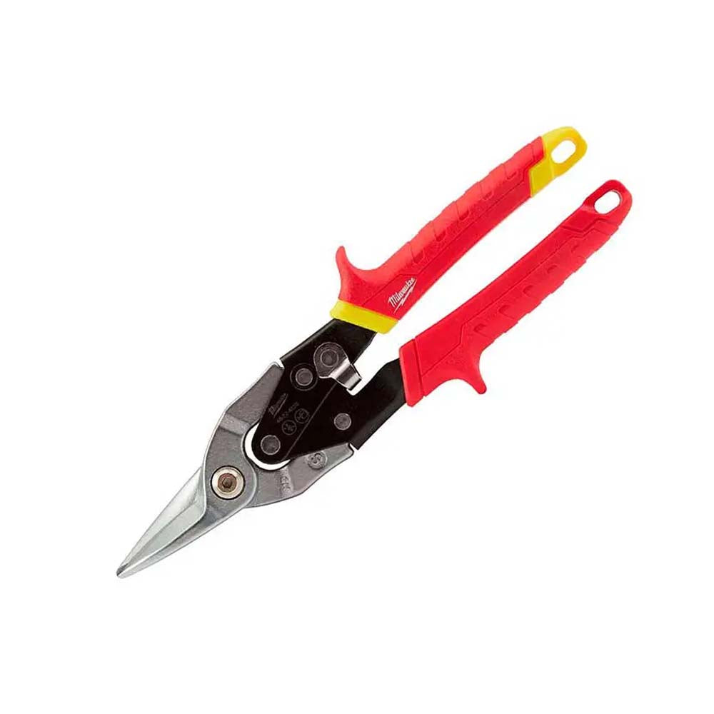 TIJERAS DE CORTE TIPO AVIADOR CORTE RECTO ACERO MILWAUKEE