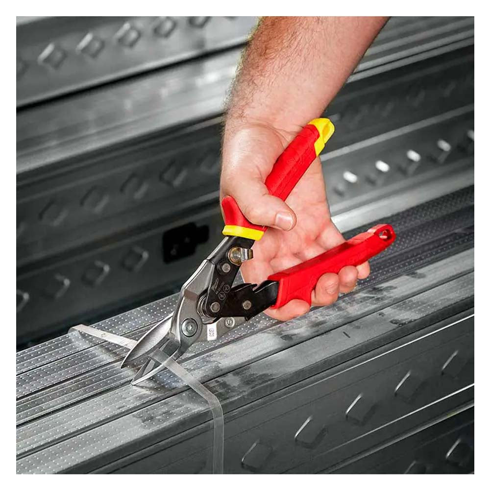 TIJERAS DE CORTE TIPO AVIADOR CORTE RECTO ACERO MILWAUKEE