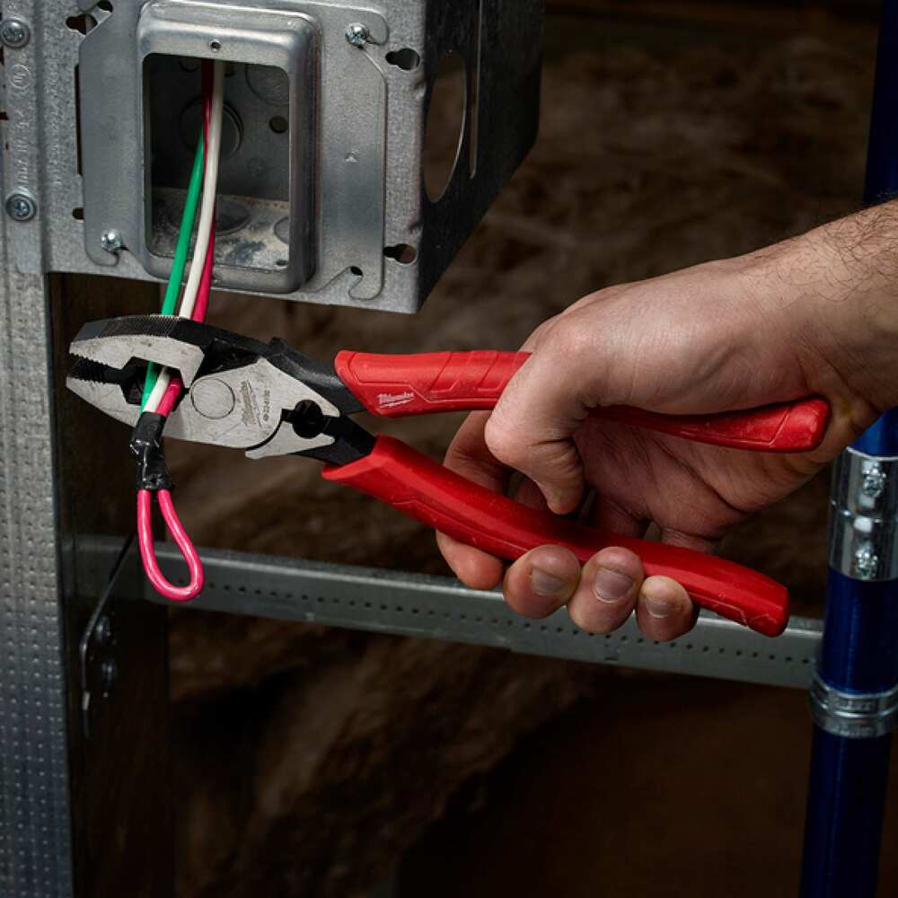 PINZA PARA ELECTRICISTA CON PONCHADORA 9" MILWAUKEE