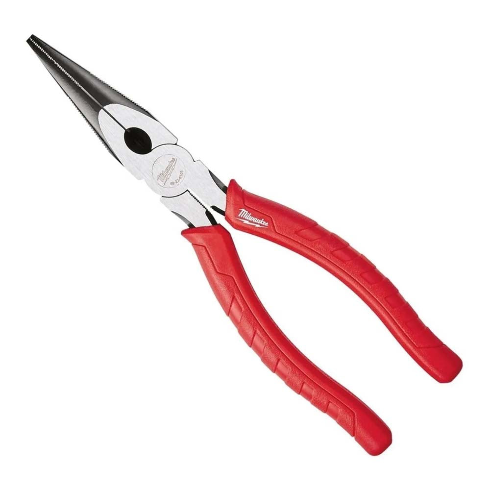 PINZAS DE PUNTA LARGA 8" MANGO MOLDEADO MILWAUKEE