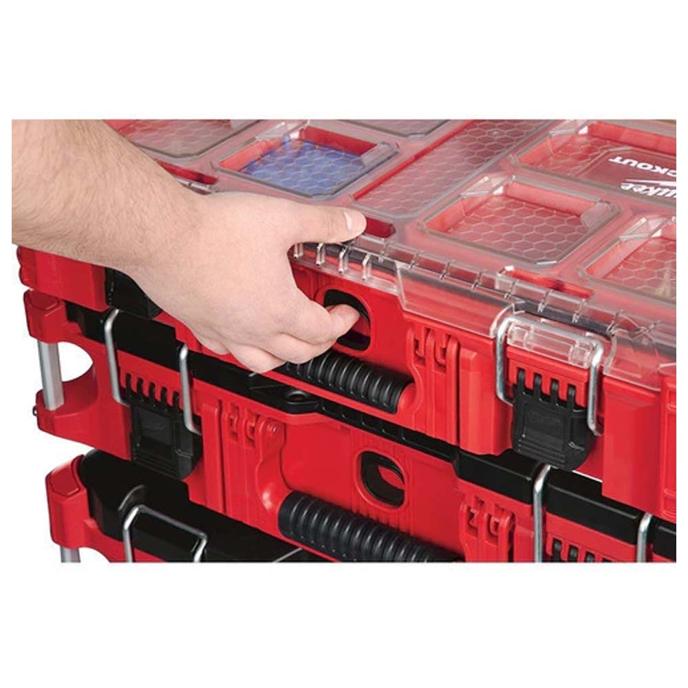 CAJA DE ALMACENAMIENTO ORGANIZADOR PACKOUT 38.6 X 50.0 X 11.7 CM MILWAUKEE