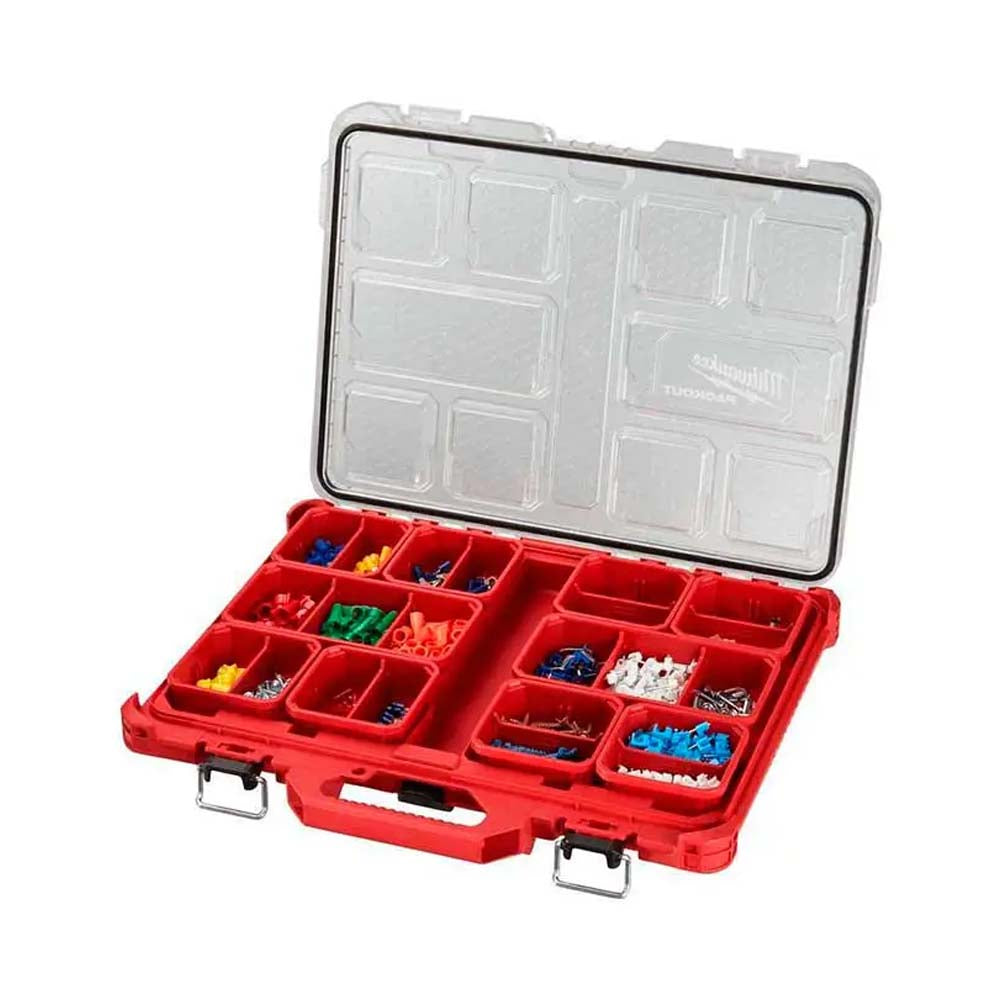 CAJA DE ALMACENAMIENTO ORGANIZADOR GRANDE PACKOUT 41.4 X 50.0 X 6.4 CM MILWAUKEE