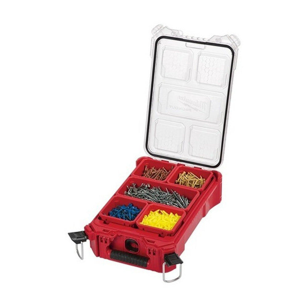 CAJA DE ALMACENAMIENTO ORGANIZADOR COMPACTO PACKOUT 38.6 X 24.9 X 11.7 CM MILWAUKEE