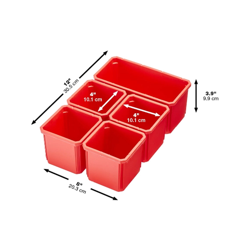 CAJA DE ALMACENAMIENTO ORGANIZADOR COMPACTO PACKOUT 38.6 X 24.9 X 11.7 CM MILWAUKEE