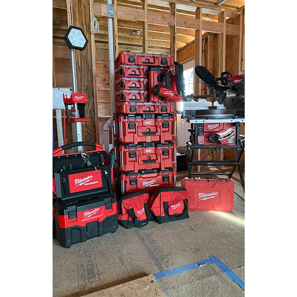 CAJA DE ALMACENAMIENTO ORGANIZADOR COMPACTO PACKOUT 38.6 X 24.9 X 11.7 CM MILWAUKEE