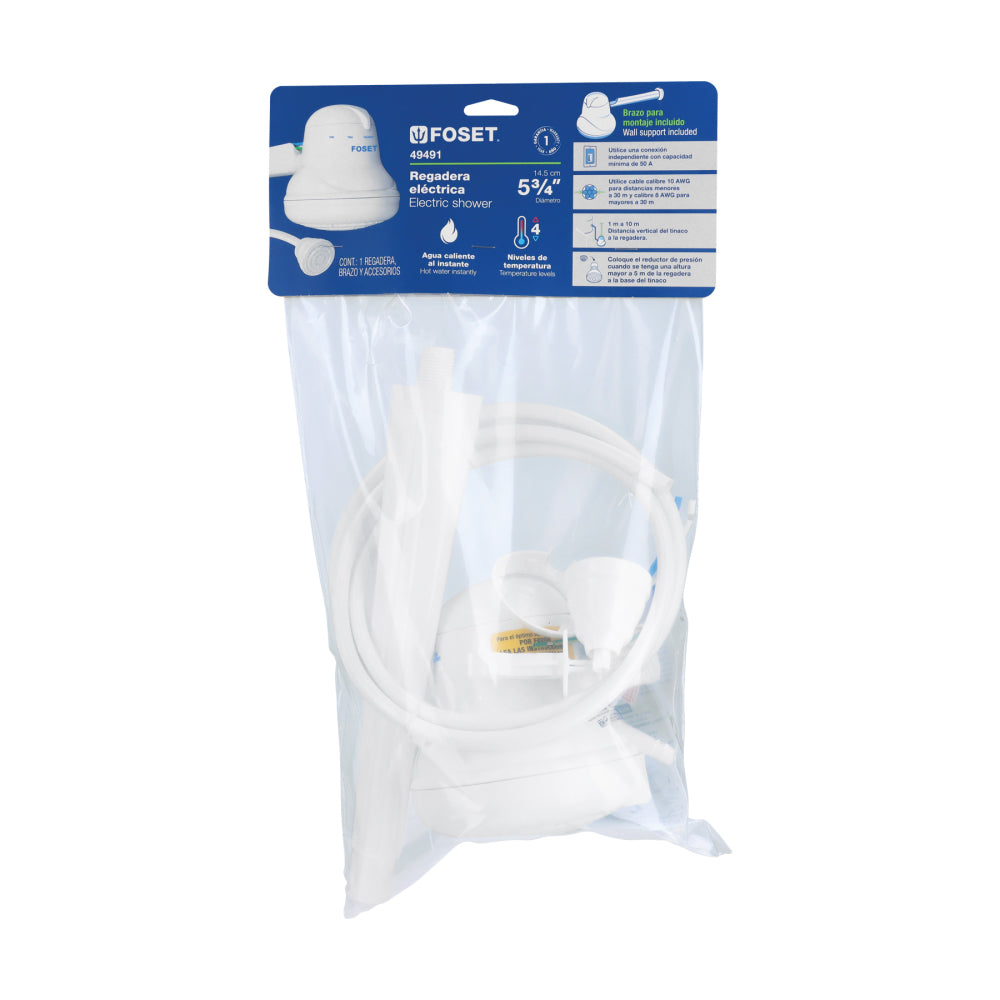 REGADERA ELECTRICA 4 TEMPERATURAS MCA TRUPER FOSET