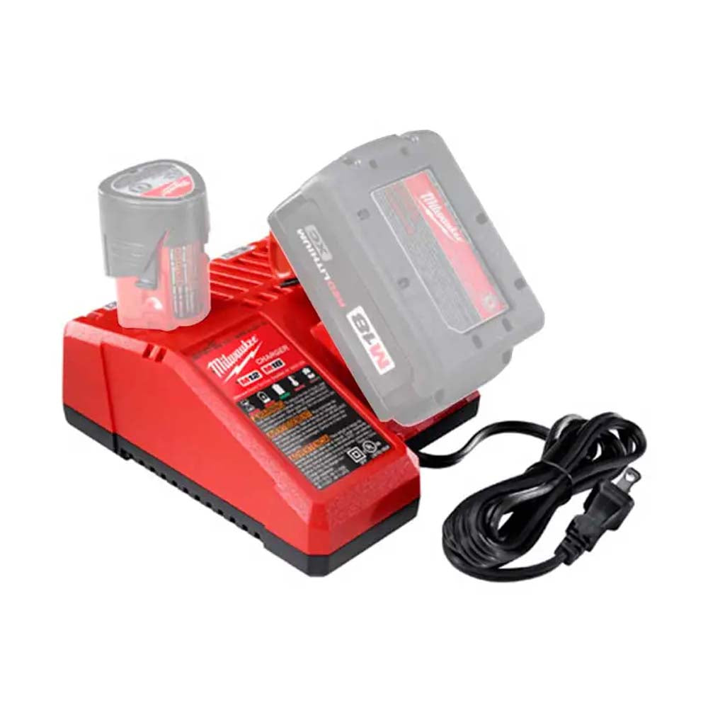 CARGADOR PARA BATERIAS REDLITHIUM DE IONES DE LITIO MULTIPLE M12 Y M18 MILWAUKEE