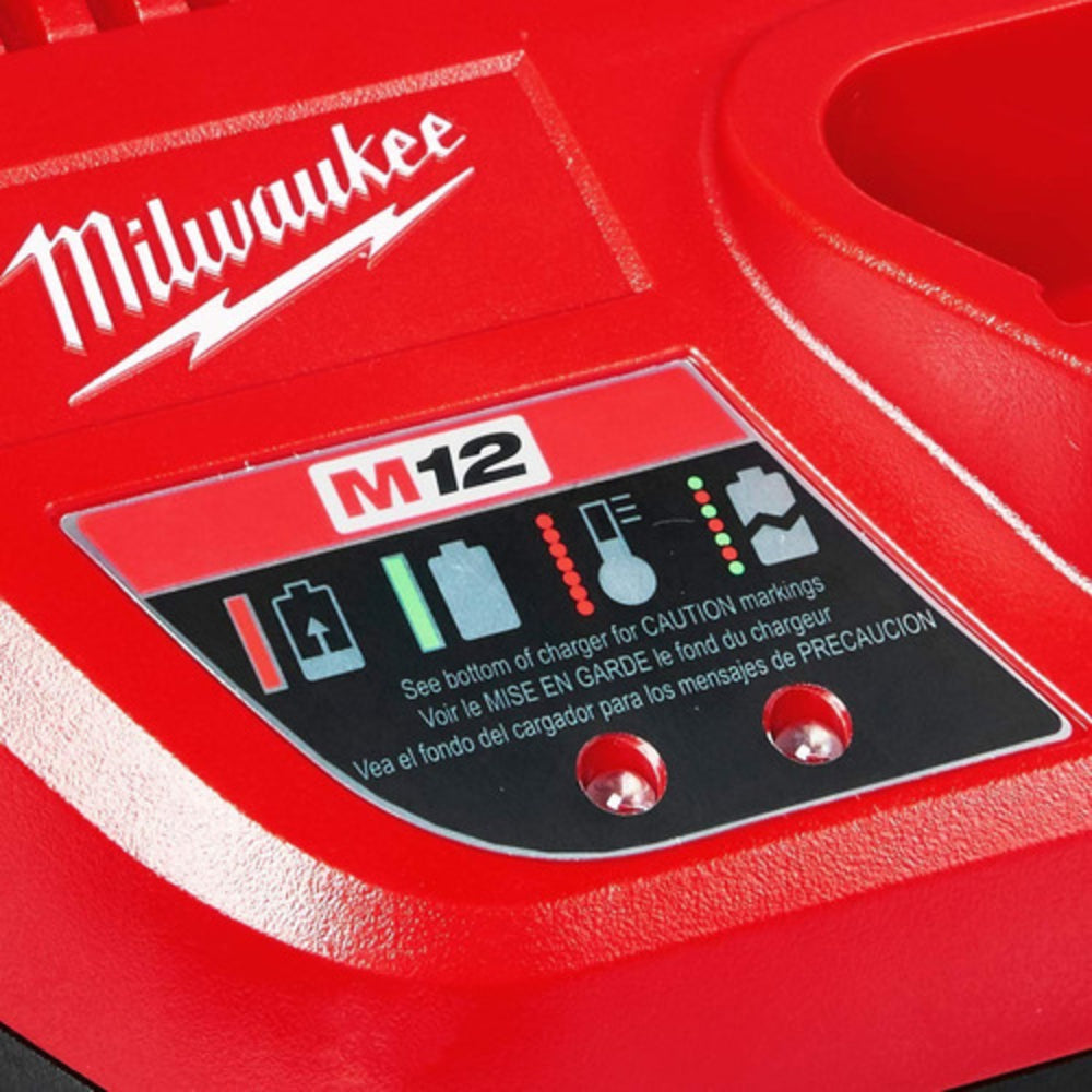 CARGADOR PARA BATERIAS REDLITHIUM DE IONES DE LITIO M12 MILWAUKEE