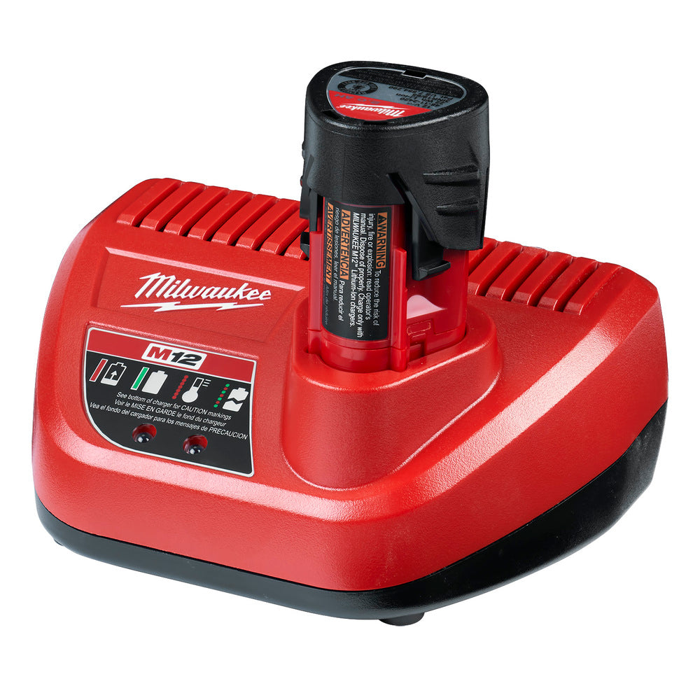 CARGADOR PARA BATERIAS REDLITHIUM DE IONES DE LITIO M12 MILWAUKEE
