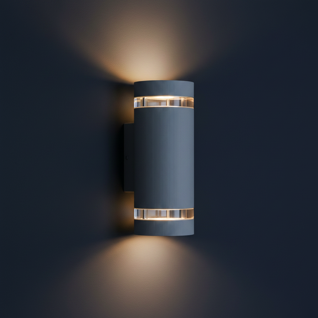ARBOTANTE 2 LUCES CRISTAL 120W. GU10 GRIS TABUK ***ADIR***