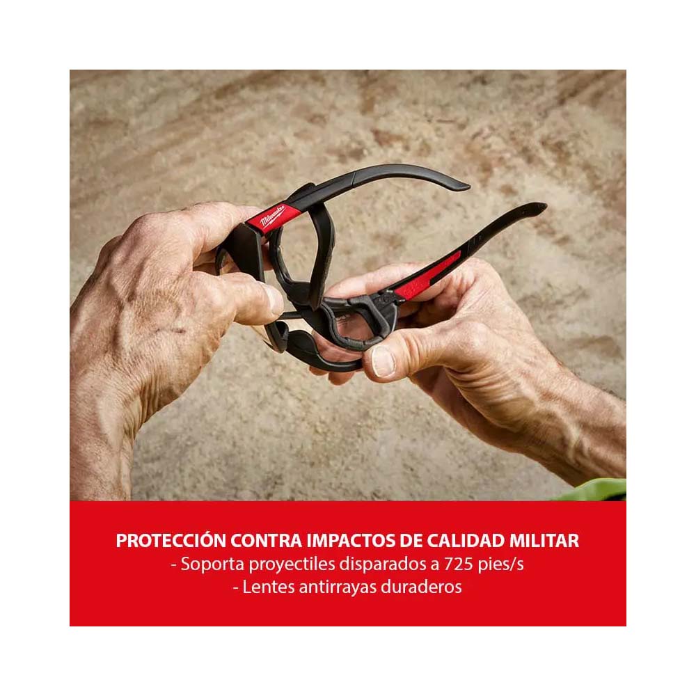 GAFAS DE SEGURIDAD DE ALTO DESEMPEÑO CLARAS MILWAUKEE