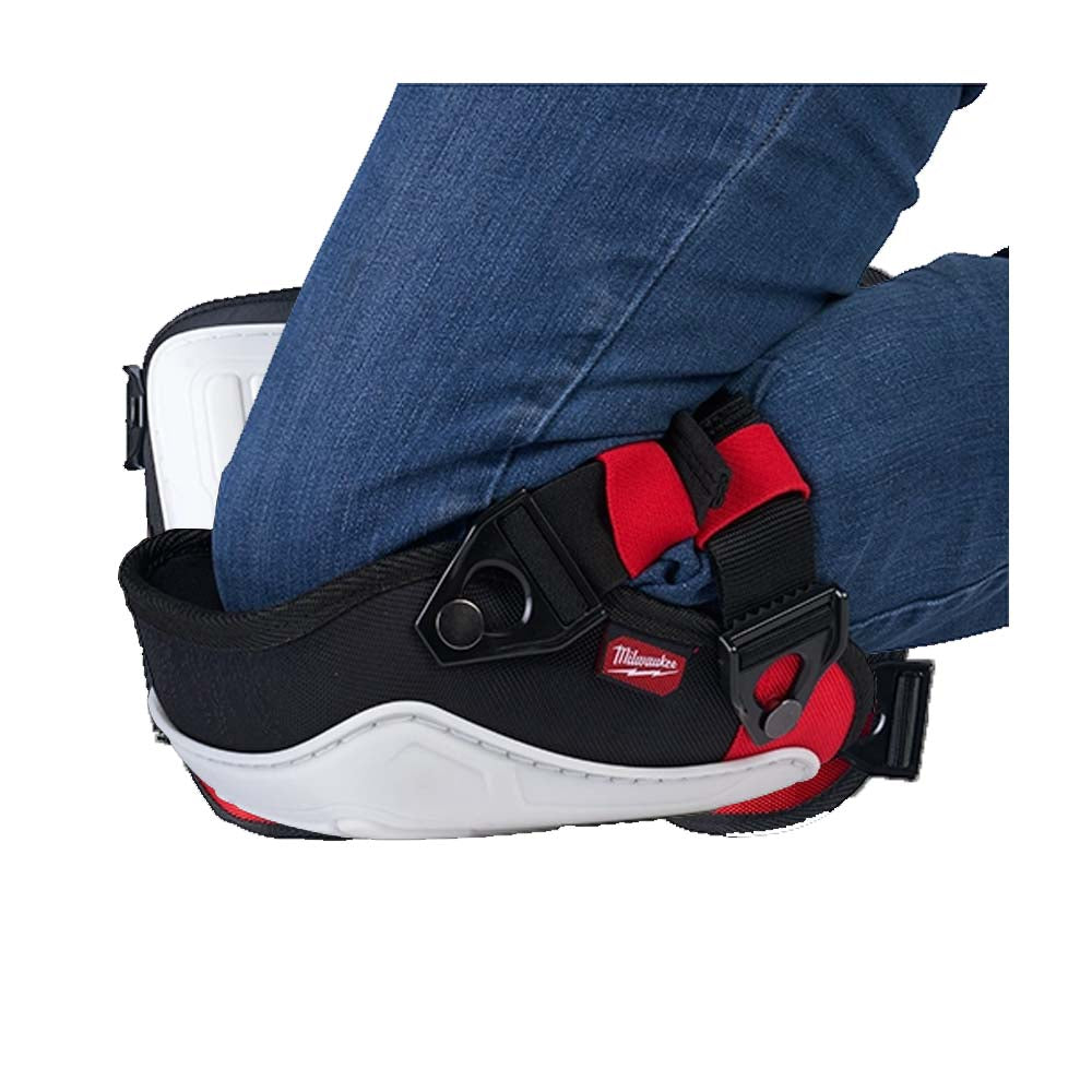 RODILLERA DE ALTO RENDIMIENTO ANTIARAÑAZOS GEL Y CUBIERTA DURA DOS HEBILLAS AJUSTABLES SEGURAS MILWAUKEE