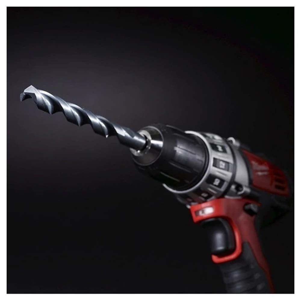 BROCA PARA METAL MADERA Y PVC HSS ACERO DE ALTA VELOCIDAD OXIDO NEGRO 3/4" MILWAUKEE