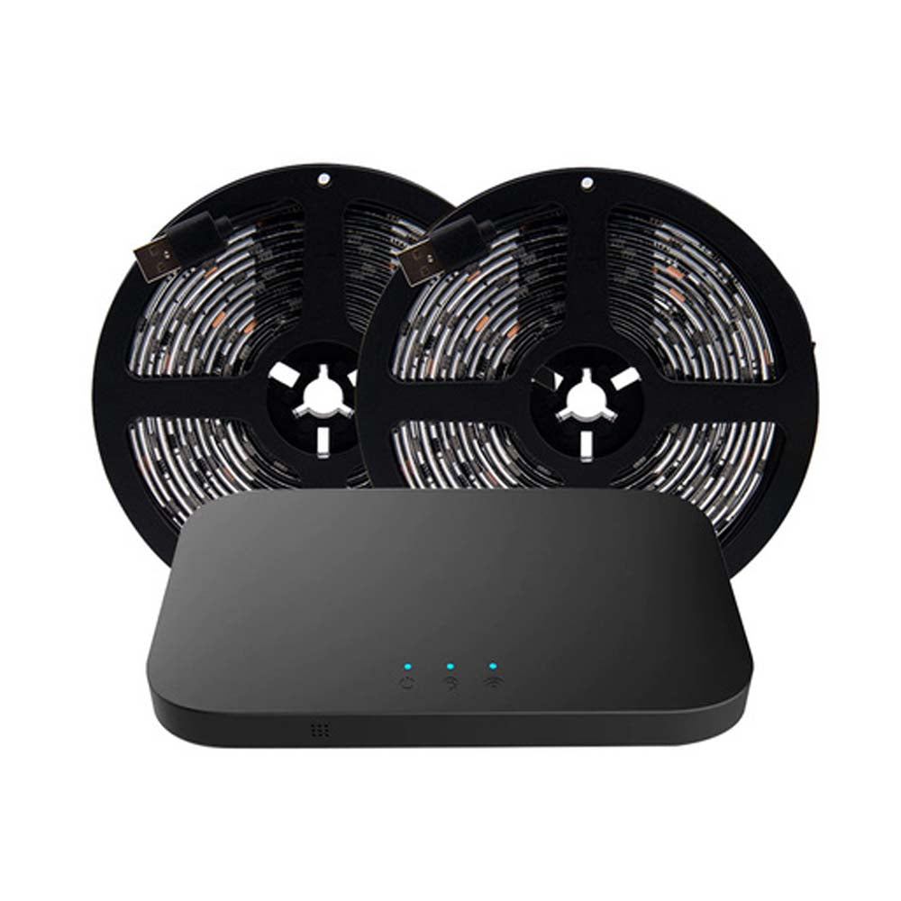 TIRA INT LED P/TV C/CONTROLADOR 48W 12VCD IP20 NEGRO