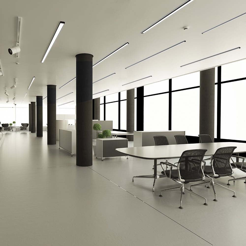 INTERIOR REGLETA LED LINEAL 48W 3000K 4400L NEGRO