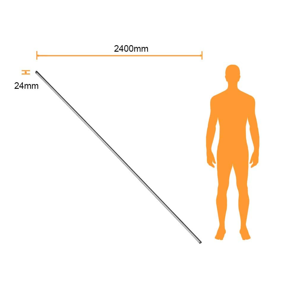 INTERIOR REGLETA LED LINEAL 48W 3000K 4400L NEGRO