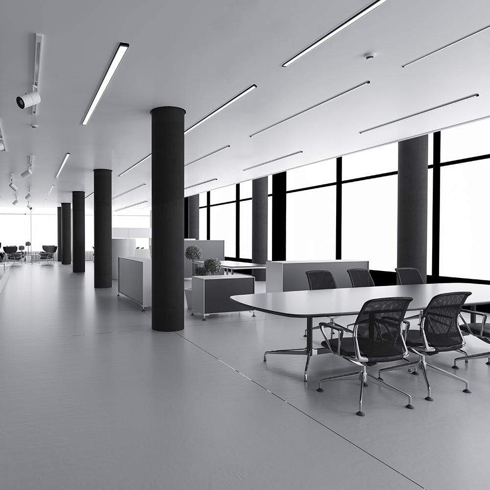 INTERIOR REGLETA LED 48W 4000K NEGRO