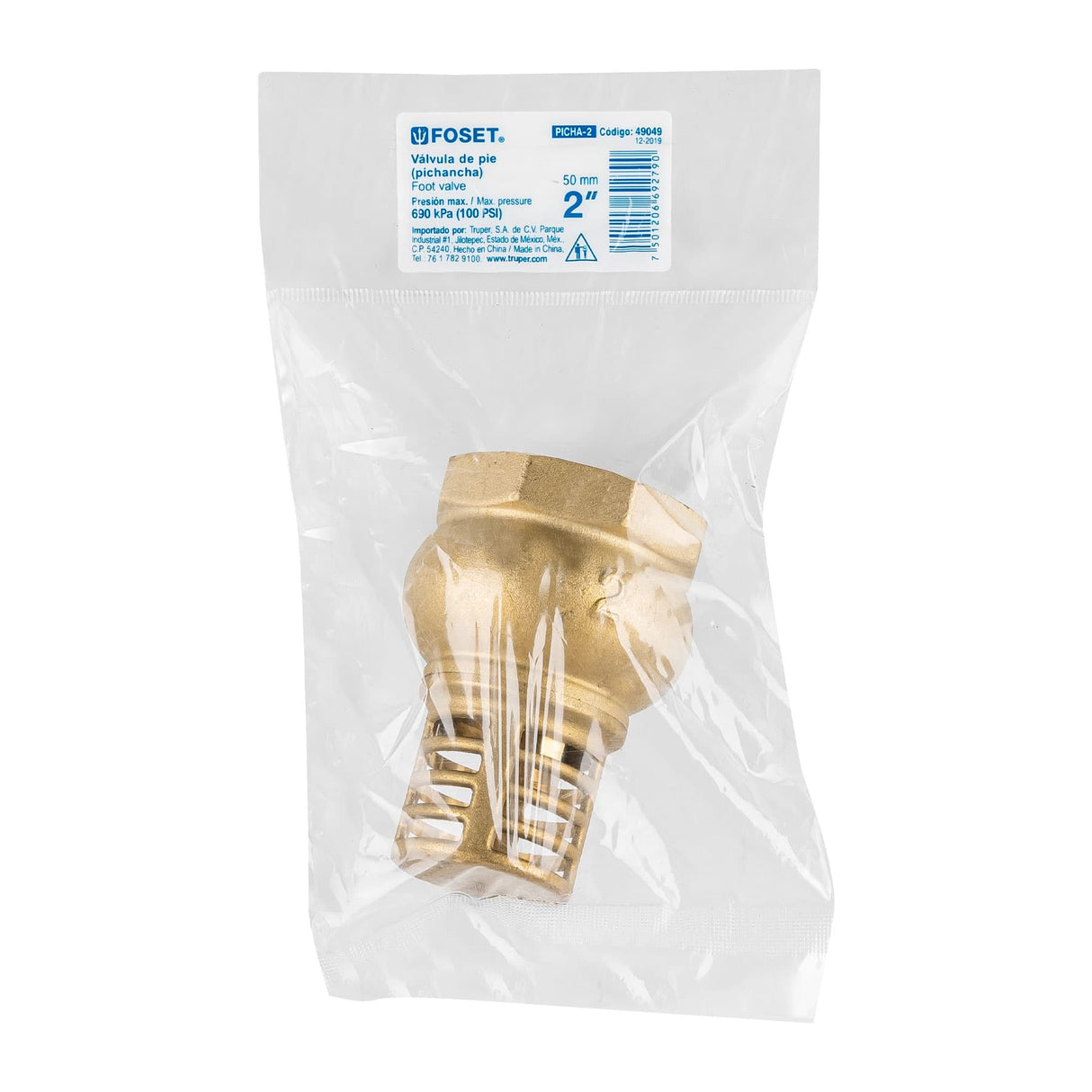 PICHANCHA CON REJILLA DE LATON 2" PICHA-2 MCA FOSET