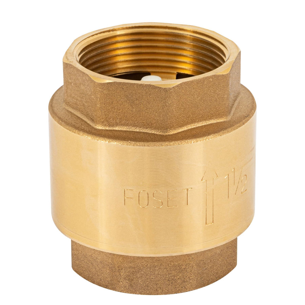 VALVULA DE RETENCION DE LATON 1-1/2" FOSET