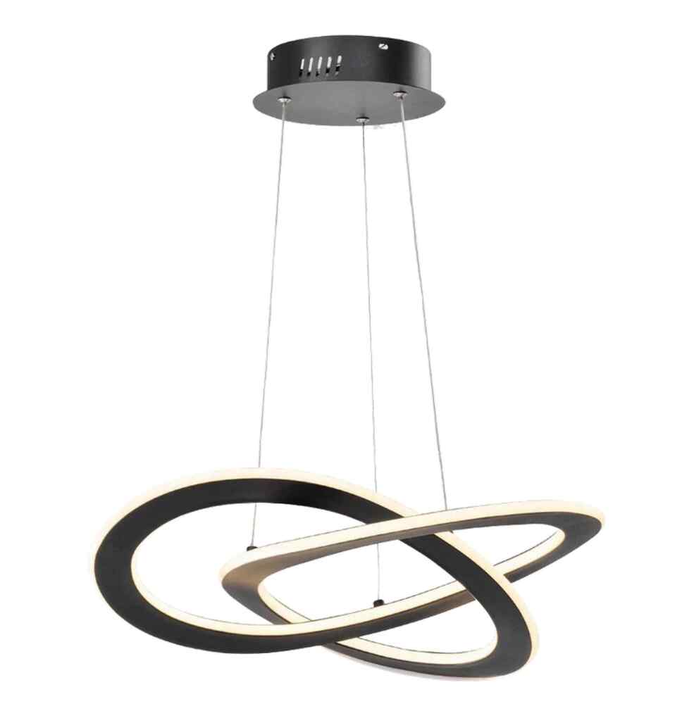 LUMINARIA LED COLGANTE COLOR NEGRO 30 W MILAN