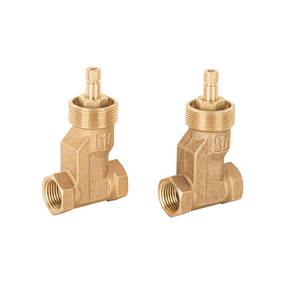 JUEGO 2 LLAVES EMPOTRAR CARTUCHO COMPRESION SIN MANERALES MCA TRUPER FOSET *** OFRECER 4052SM O 52 ***