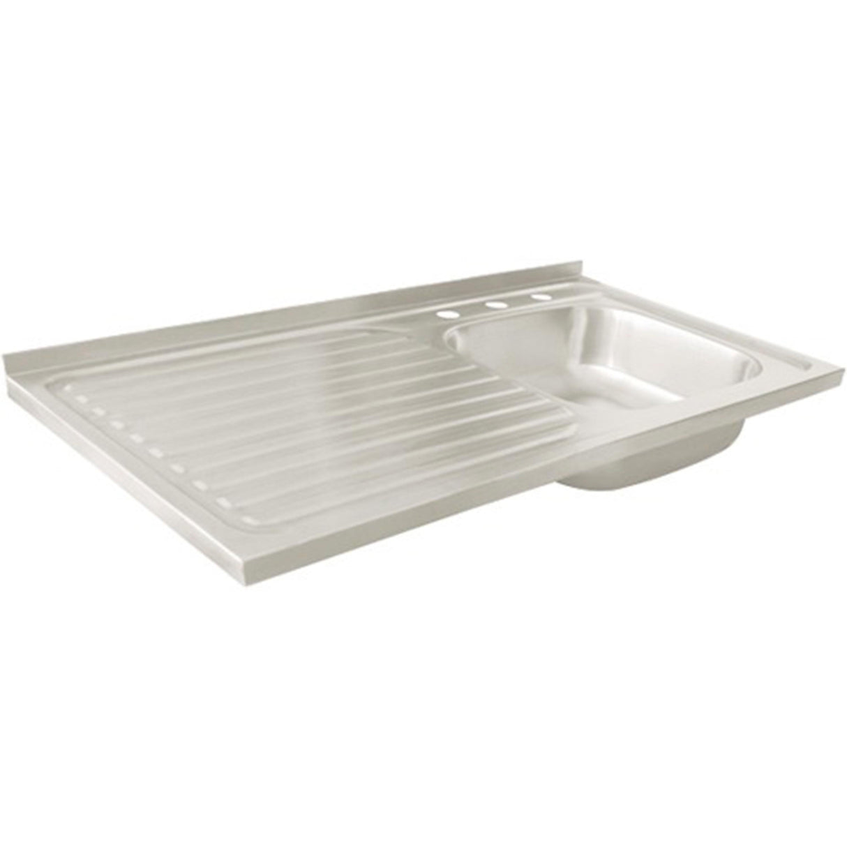 TARJA DE SOBREPONER 100X50X15 TINA DERECHA ACERO INOXIDABLE TRUPER FOSET