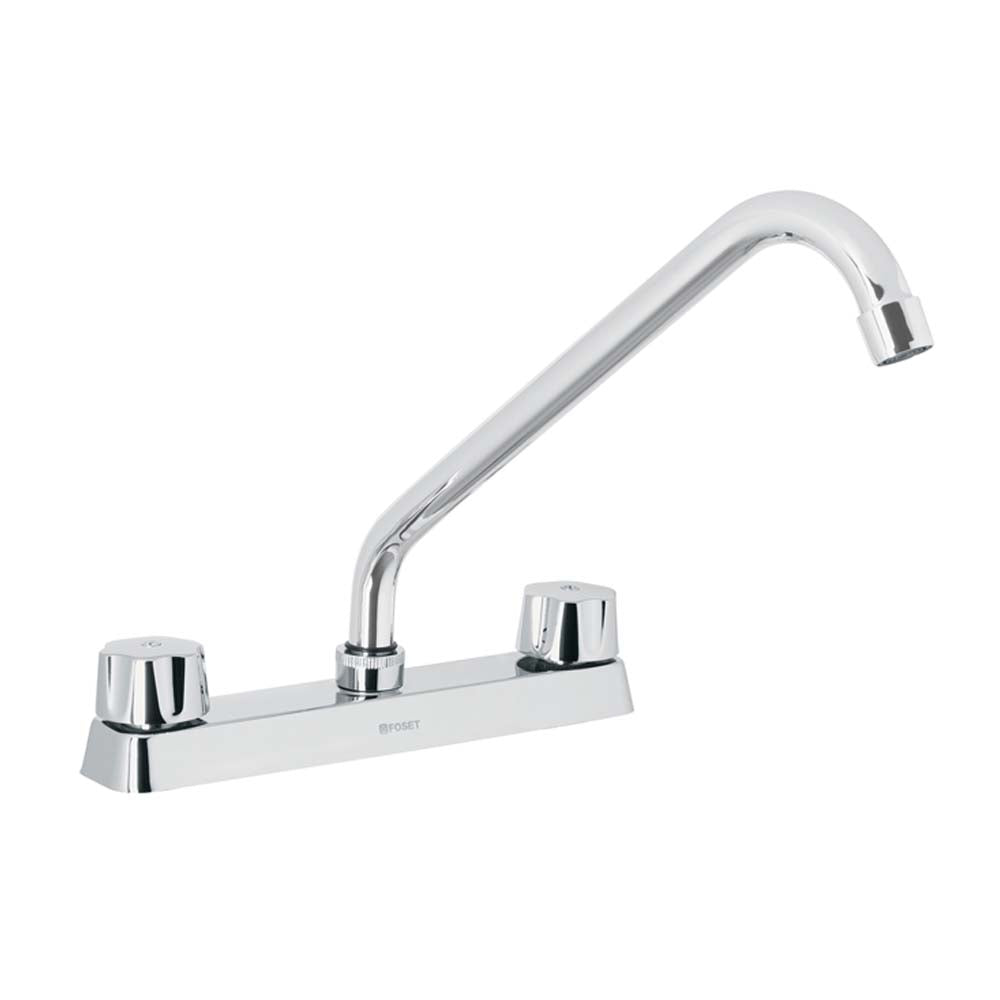 MEZCLADORA PARA FREGADERO MANERALES HEXAGONAL BASIC MCA TRUPER FOSET