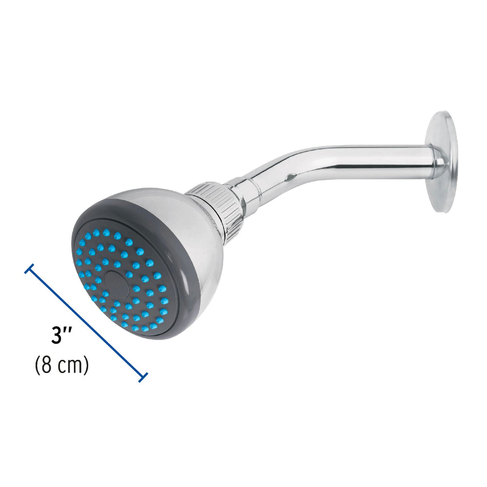 REGADERA REDONDA CABEZA ABS 3" BASIC MCA TRUPER FOSET