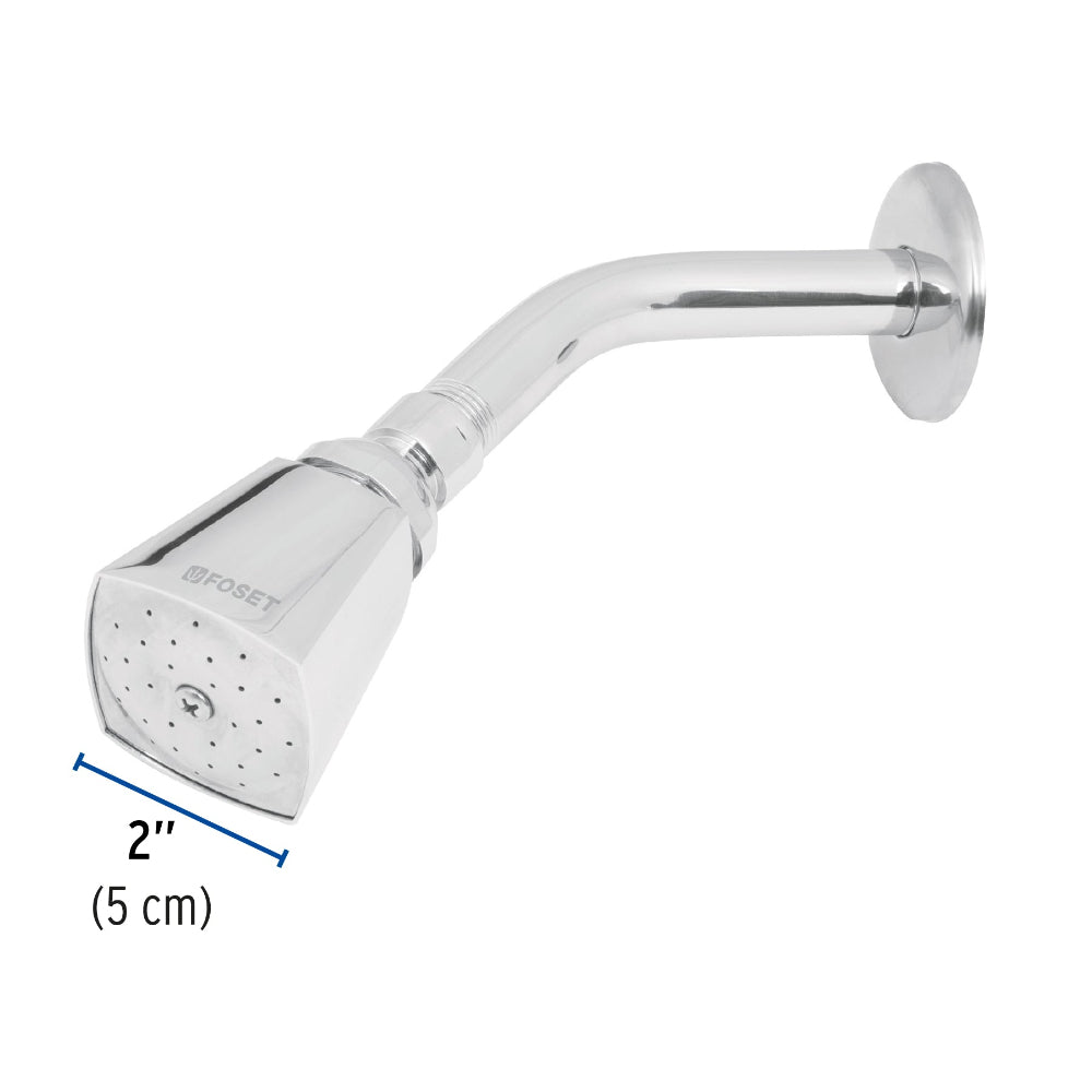 REGADERA CUADRADA CABEZA 2" FOSET AQUA