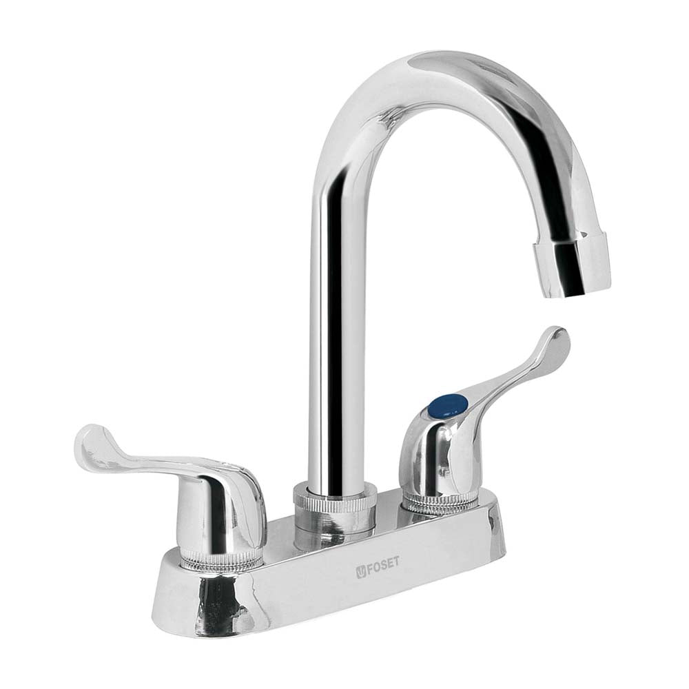 MEZCLADORA PARA LAVABO MANERALES PALANCA CUELLO BAR BASIC MCA TRUPER FOSET