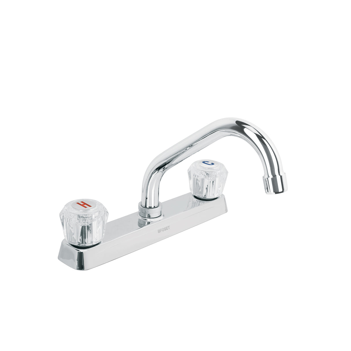 MEZCLADORA 8" P/FREGADERO CUELLO CORTO MANERALES ACRILICO